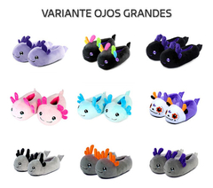 Image of Pantuflas De Axolote Ajolote Ojitos Kawaii