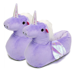 Pantuflas De Unicornio Kawaii