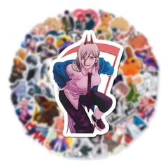 Stickers 50 Pz Chainsaw Man Pochita Denji Power Makima Aki - online store