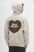 Buzo hoodie de algodón frizado "Heart" | Orso Bianco
