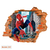 Vinilo decorativo infantil Pared Rota 3D Superhéroes Spiderman Hombre Araña