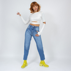 Cropped Com Recortes E Dedal Off White Bl08128 - Lady Rock | Stay Rockin' 