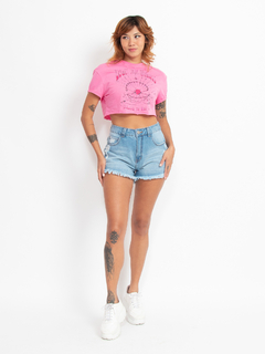 T-SHIRT CROPPED CONCHA - Lady Rock | Stay Rockin' 