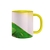 Caneca de Porcelana Camaleão Verde e Amarelo 325mL - VilelaGG - Compre Online