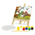 Kit De Pintura Infantil Mini Cavalete c/ Tinta Tela 4 Anos +