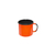 Caneca Esmaltada Luxo Pequena Xícara Café 70ml Laranja Ágata