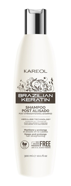 Kareol Shampoo Post Alisado Brasileño · Mantiene Y Prolonga