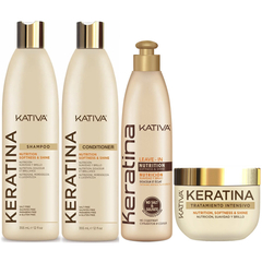 Kativa Keratina · Shampoo, Acond, Crema Peinar Y Tratamiento