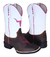 Bota Texana Feminina Bordado Boi Rosa Cowgirl - Texana Boots