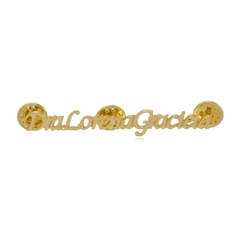 BROCHE PROFISSIONAL PERSONALIZADO - BANHADO OURO 18K DV 07