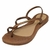 Sandália Rasteira Terra & Água Feminina 260106 Bronze - Rossi Shoes - Compre agora online I Calçados Femininos, Masculinos e Infantis