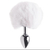 Plug Anal Em Metal 5,5 X 2,6Cm Com Pompom Vipmix