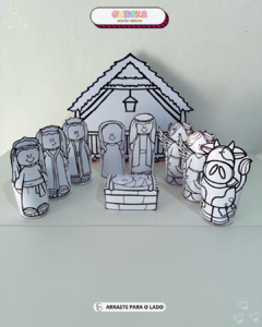 Presépio de Mesa 3D para Colorir - comprar online