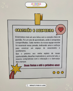 Cartaz com Mensagem de Agradecimento para a Equipe Escolar na internet