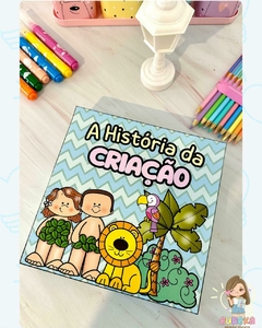 Livro na Caixa “A História da Criação” na internet