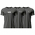 Kit 3 Camiseta Dry Performance Shatark - Cinza