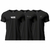 Kit 3 Camiseta Dry Performance Shatark - Preto