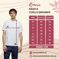 Molde Remera Básica Cuello Redondo - REMEH-002