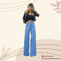 Molde Pantalón denim wide leg - PDENM-001 - comprar online