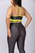 Legging Gloss Cinza com Neon - comprar online