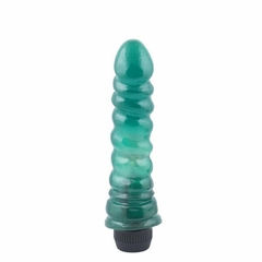 REAL SKIN VIBRADOR TORNADO VERDE (19 cm x 4 cm) - 10-407-57