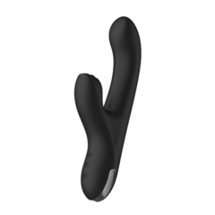 ST VIBRADOR RECARGABLE DOBLE ESTIMULADOR ZOE 1 BLACK (21,5 cm x 4,1 cm) - ST-TOY-025 - comprar online