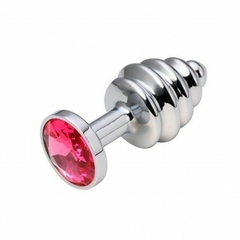 STEEL WAVES STRASS ANAL PLUG LARGE (9,4 cm x 3,9 cm) - - Orgasmo Online