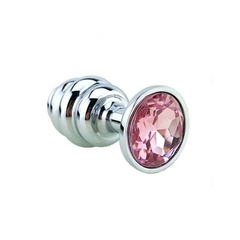 STEEL WAVES STRASS ANAL PLUG LARGE (9,4 cm x 3,9 cm) -