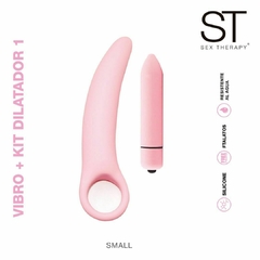 ST DILATADOR SMALL + MINI VIBRADOR (14 cm x 2,1 cm) - ST-TOY-014 -V