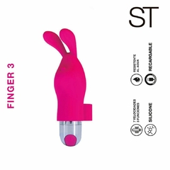 ST VIBRADOR CONEJO PARA DEDO RECARGABLE FINGER 3 (10 cm) - VB050C en internet