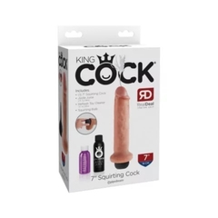 PIPEDREAM KING COCK 7" SQUIRTING COCK DILDO EYACULADOR (18 cm x 4,5 cm) - PD5607-21 en internet