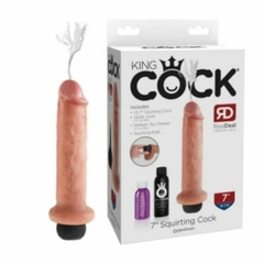 PIPEDREAM KING COCK 7" SQUIRTING COCK DILDO EYACULADOR (18 cm x 4,5 cm) - PD5607-21