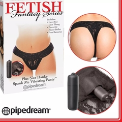 PIPEDREAM HANKY SPANK ME PLUS SIZE VIBRATING PANTIES - PD4026-23