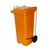 Lixeira Seletiva (Gari) Com Pedal - 240L - Cor: Laranja