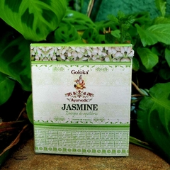 Incenso Cone Cascata Jasmim - Goloka Ayurvedic