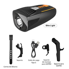 Kit Luz Led Bc20 Recargable 300lm Impermeable Para Bicicleta - comprar online