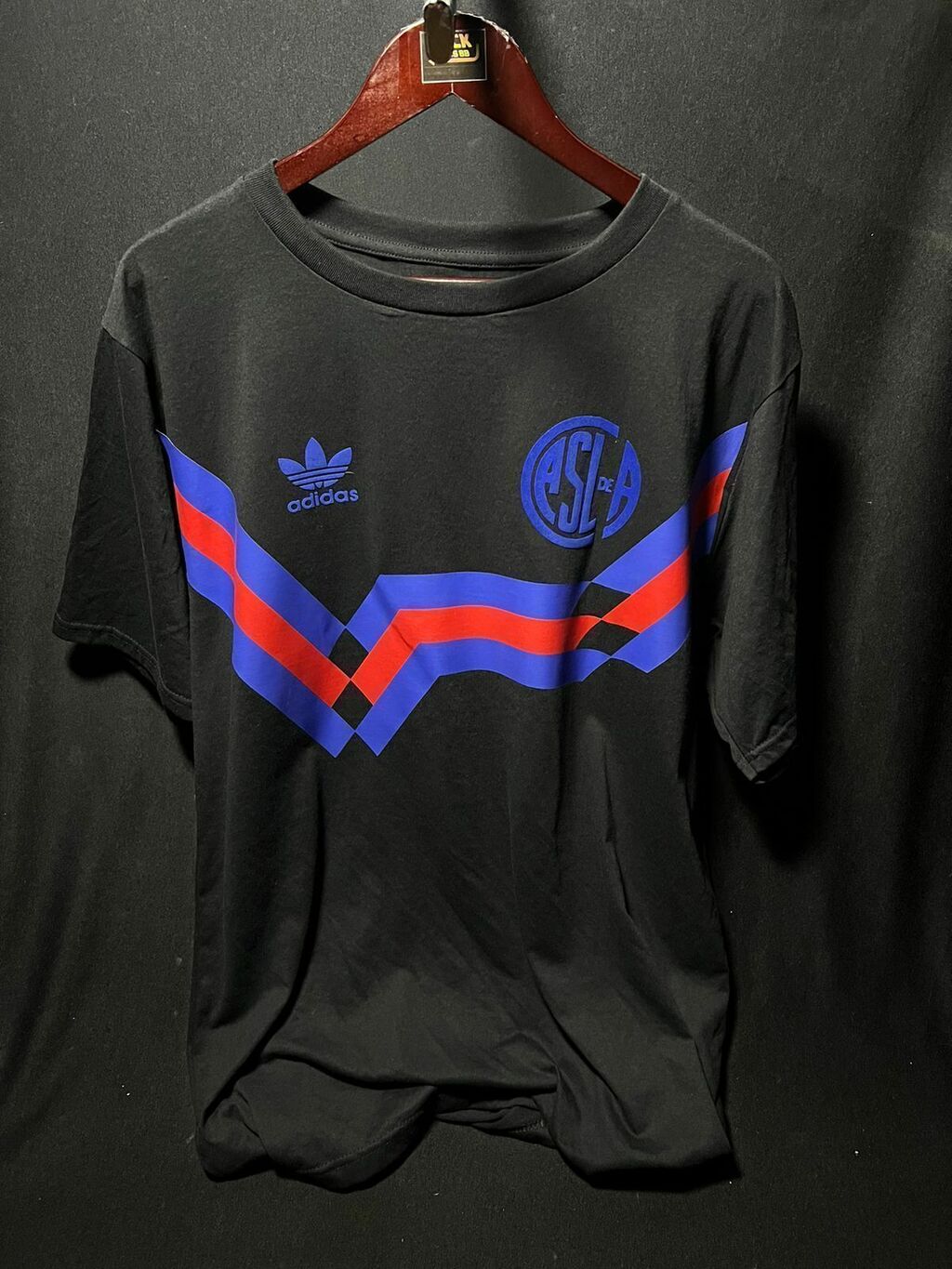 Camiseta algodon negra San Lorenzo RetroMundo FC