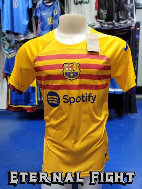 CAMISETA FUTBOL BARCELONA AMARILLA 2023 24