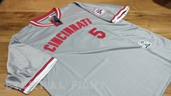 CAMISETA MLB CINCINNATI REDS GRIS N°5 - comprar online