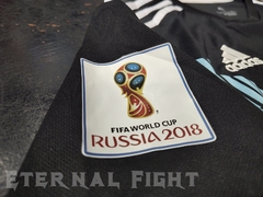 CAMISETA FUTBOL RETRO OFICIAL AFA 2018 NEGRA