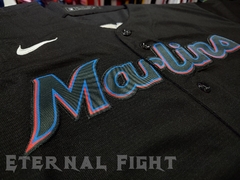 CAMISETA MLB MIAMI MARLINS NEGRA N°2 - tienda online