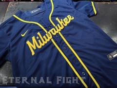 CAMISETA MLB MILWAUKEE BREWERS AZUL N°19 en internet