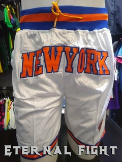 SHORT NBA JUST DON NEW YORK KNICKS BLANCO - comprar online