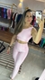 Conjunto de Legging - Rosa Bebê - Top Camila na internet