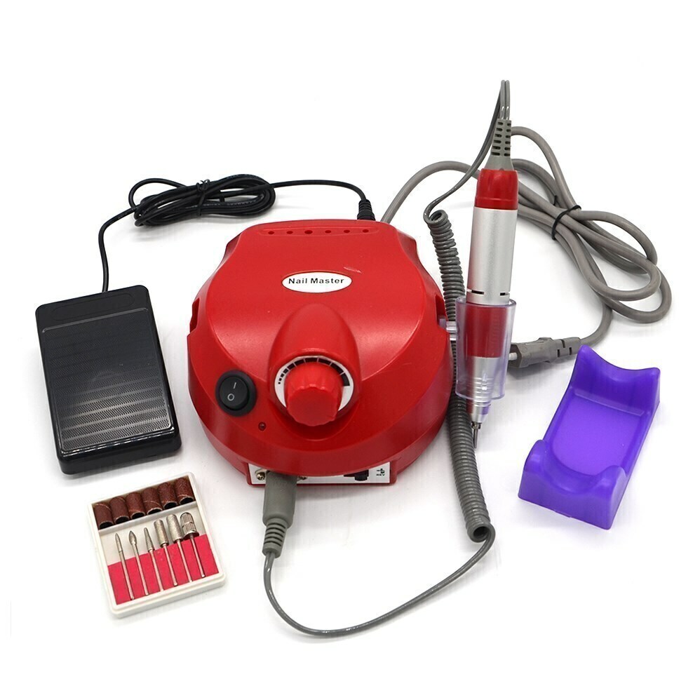 Drill pulidor para uñas profesional Electric 35000 Rpm Red