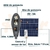 Imagen de Lámpara para exteriores con panel solar 80w, sensor de movimiento, amplio alcance