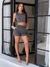 Imagem do Conjunto feminino cropped com zíper e shorts 9772