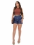 Shorts Mom Jeans Feminina Pisom