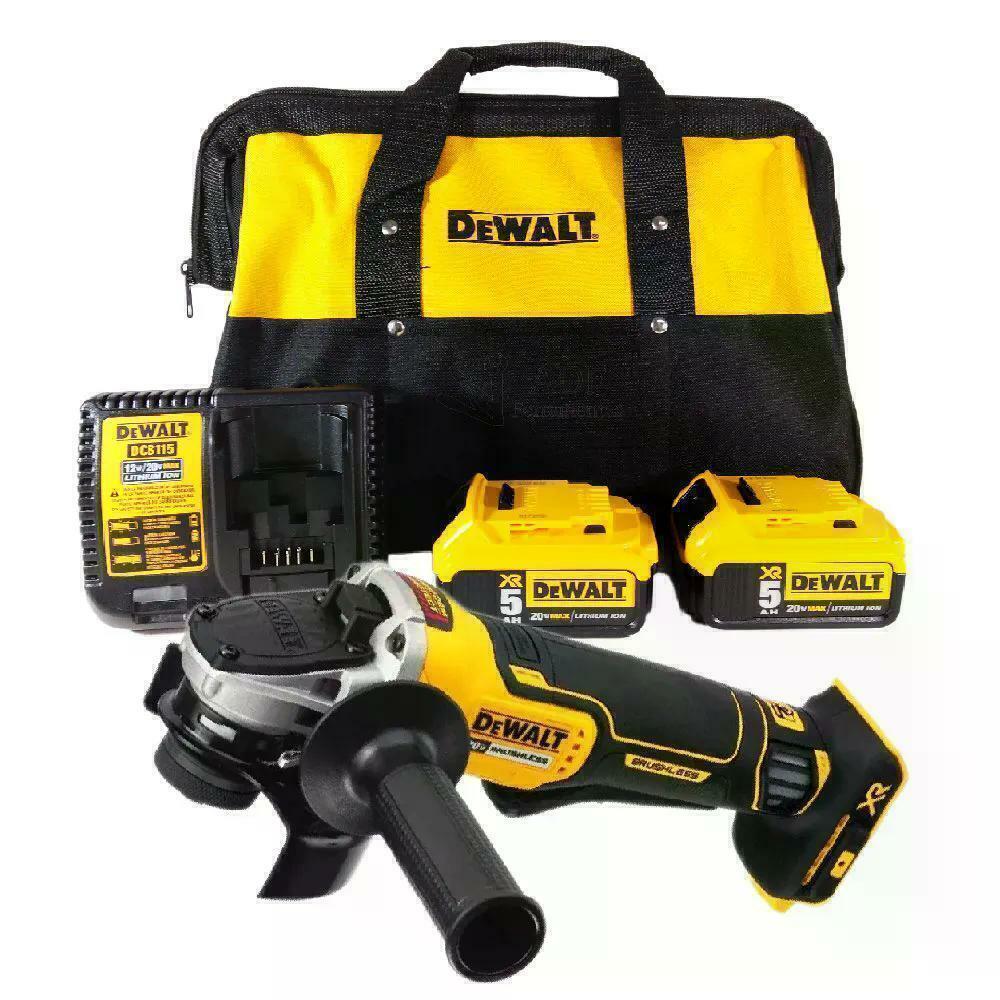 Esmerilhadeira Dewalt Bateria Dcg413p2 br 20v 05 02b Lixadeira