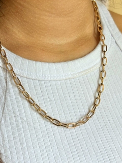 Choker Elo - Banhado a Ouro ( 45 + 5 Extensor ) - Tay paião Site, loja,  garantia de 1 ano acessórios de qualidade jóias e semijoias, Entrega mais rápida do BRASIL